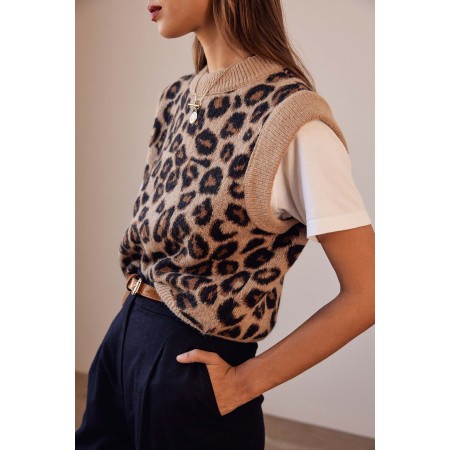 Leopard coat of arms jumper en stock