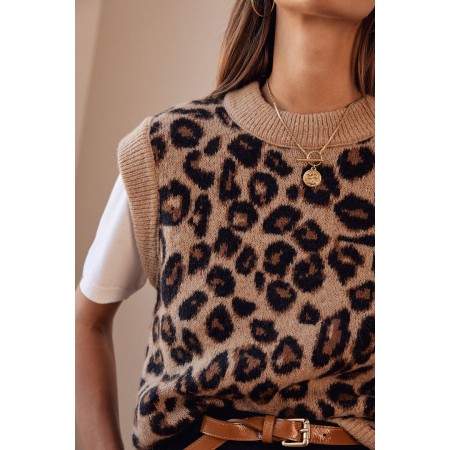 Leopard coat of arms jumper en stock