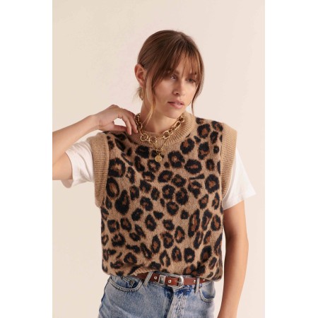 Leopard coat of arms jumper en stock