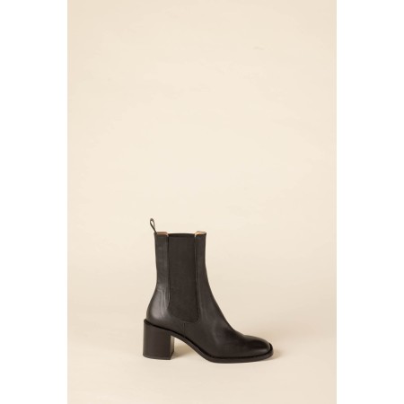 black twilight ankle boots soldes