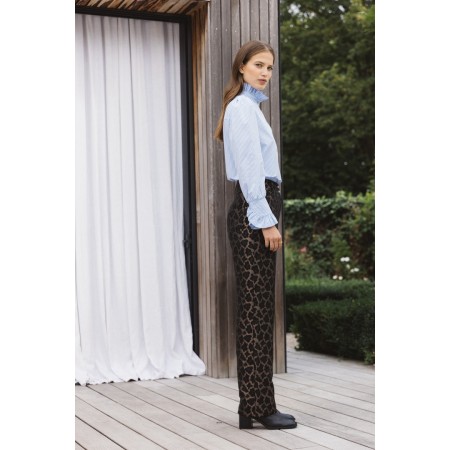 Crocus jacquard bronze trousers acheter