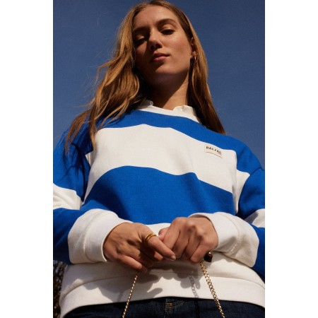 Harlow sweatshirt navy striped set s'inspire de l'anatomie humaine