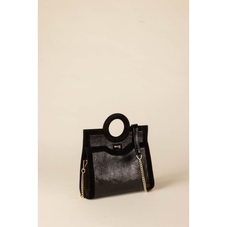 Black bi-material Gaïa bag Le MVP de beaucoup