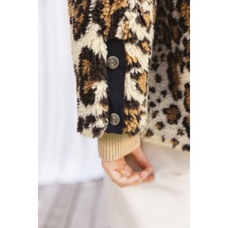 Genet leopard coat la livraison gratuite