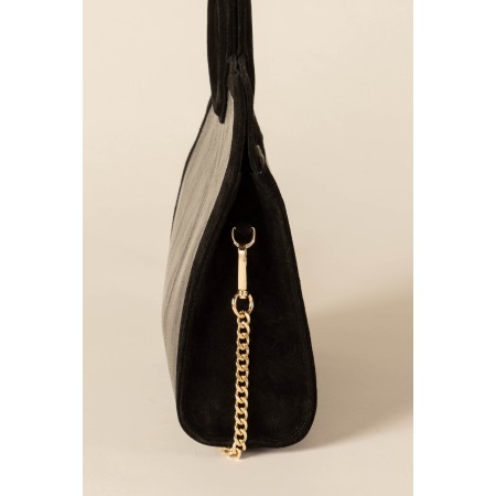 Black bi-material Gaïa bag Le MVP de beaucoup