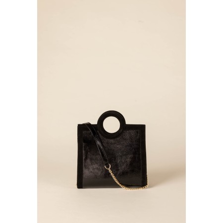 Black bi-material Gaïa bag Le MVP de beaucoup