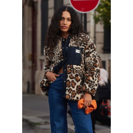 Genet leopard coat la livraison gratuite