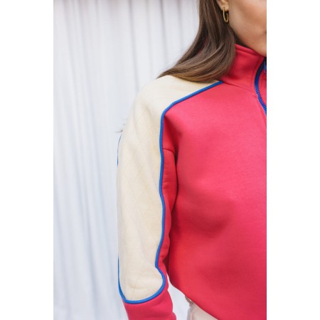 Contrast pink and ecru sweatshirt 50-70% off 