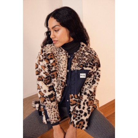 Genet leopard coat la livraison gratuite