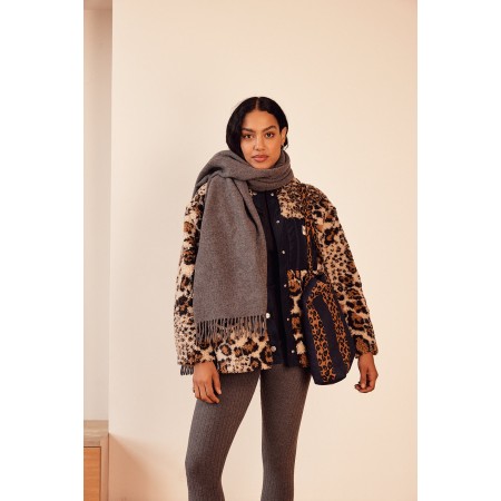 Genet leopard coat la livraison gratuite