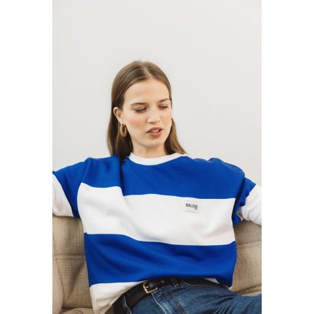 Harlow sweatshirt navy striped set s'inspire de l'anatomie humaine