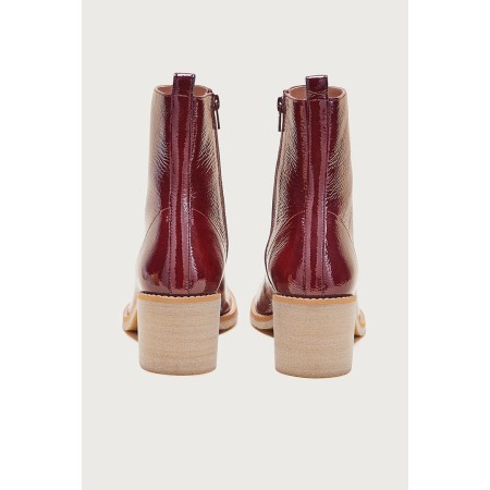 Bottines Allure vernis froissé chocolat online