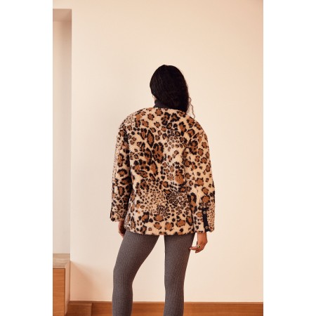 Genet leopard coat la livraison gratuite