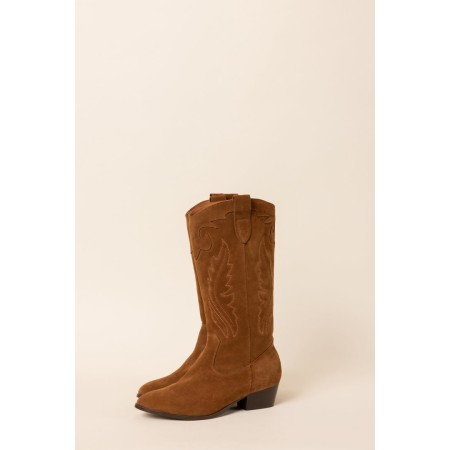 eldorado cognac boots pas chere