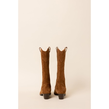 eldorado cognac boots pas chere