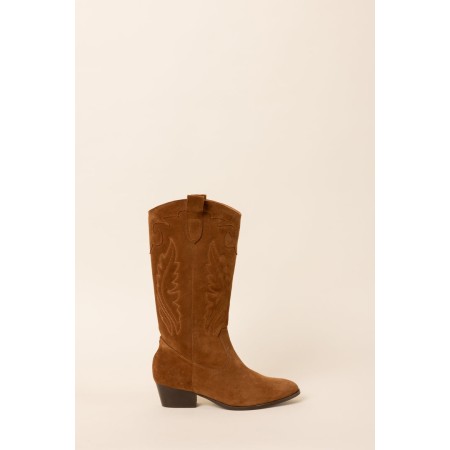 eldorado cognac boots pas chere