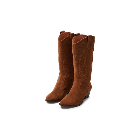 eldorado cognac boots pas chere