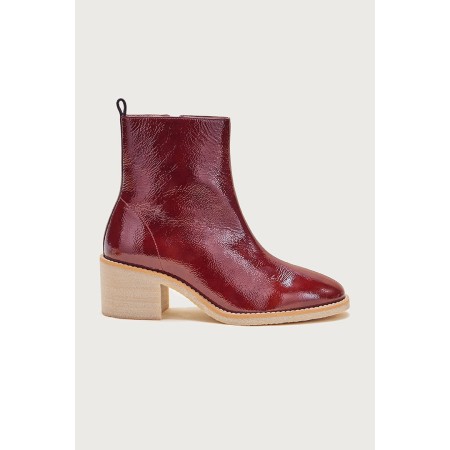 Bottines Allure vernis froissé chocolat online