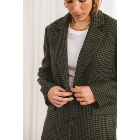 khaki houndstooth glow jacket 2 - 3 jours ouvrés.