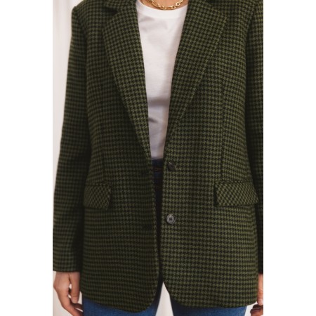 khaki houndstooth glow jacket 2 - 3 jours ouvrés.