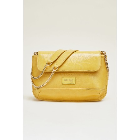 Yellow crumpled patent Poetry bag acheter en ligne