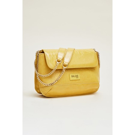 Yellow crumpled patent Poetry bag acheter en ligne