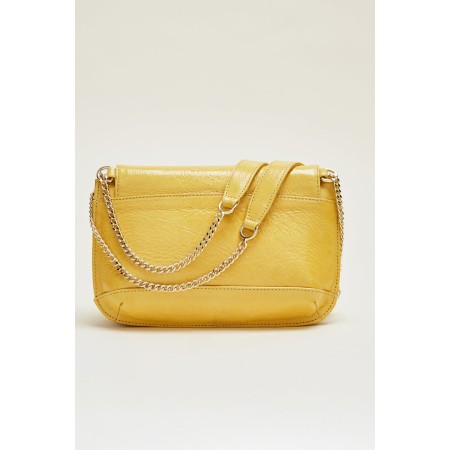 Yellow crumpled patent Poetry bag acheter en ligne