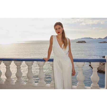 Jumpsuit N°20 white jacquard 2023