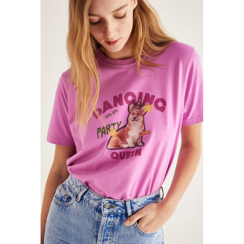 Bree Dancing queen pink t-shirt une grave pollution 