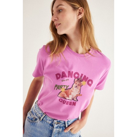 Bree Dancing queen pink t-shirt une grave pollution 