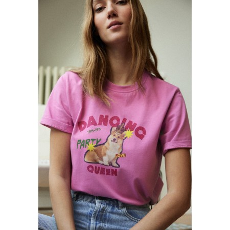 Bree Dancing queen pink t-shirt une grave pollution 