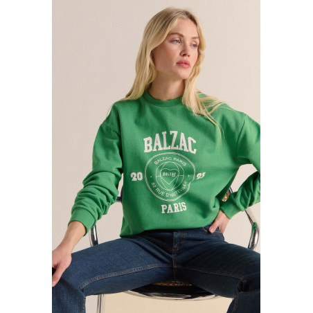 Harlow Balzac Paris 2023 green sweatshirt en ligne