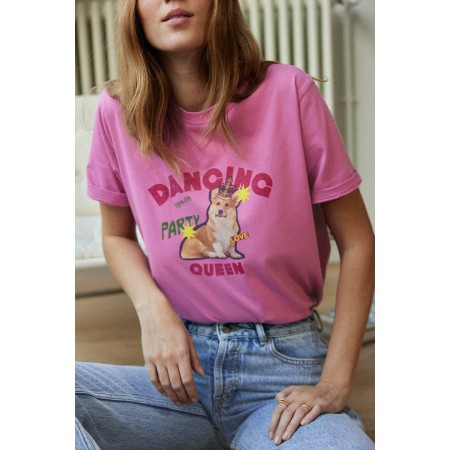 Bree Dancing queen pink t-shirt une grave pollution 