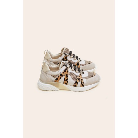 Sand and cheetah Astor sneakers 2023