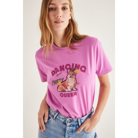 Bree Dancing queen pink t-shirt une grave pollution 