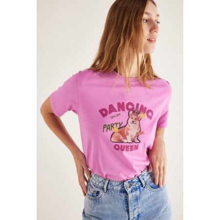 Bree Dancing queen pink t-shirt une grave pollution 