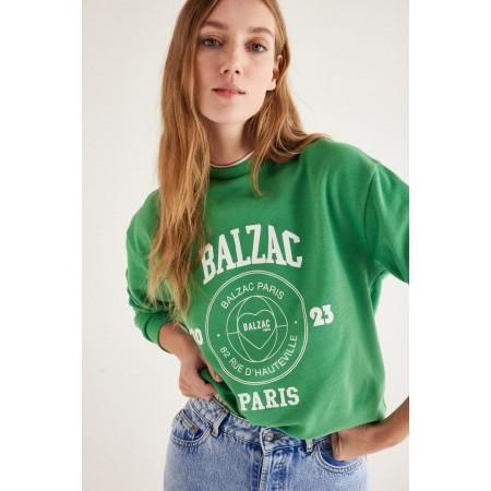 Harlow Balzac Paris 2023 green sweatshirt en ligne