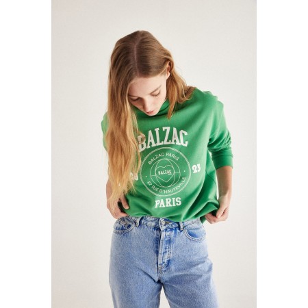 Harlow Balzac Paris 2023 green sweatshirt en ligne