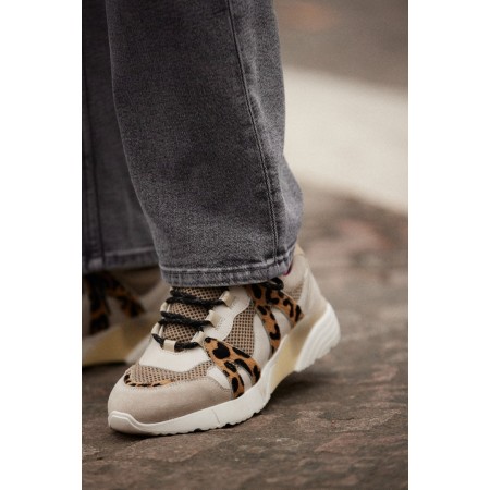 Sand and cheetah Astor sneakers 2023