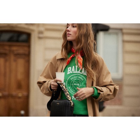 Harlow Balzac Paris 2023 green sweatshirt en ligne