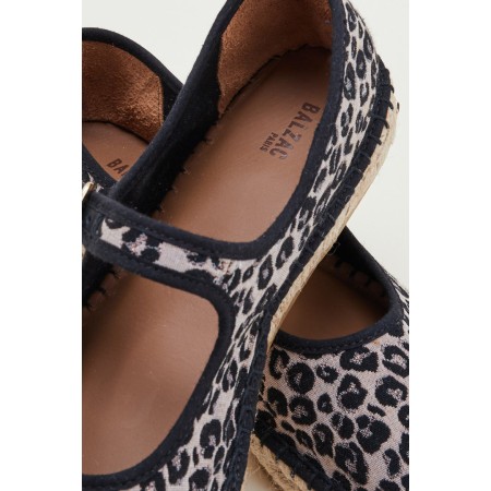 Fortune ballet flats in leopard jacquard en ligne des produits 