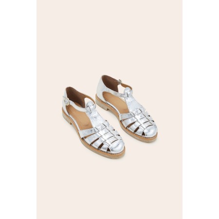 Theoline silver sandals d'Europe débarque