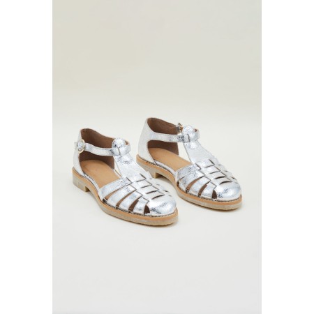 Theoline silver sandals d'Europe débarque