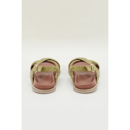 Khaki nubuck Petra sandals Economisez 