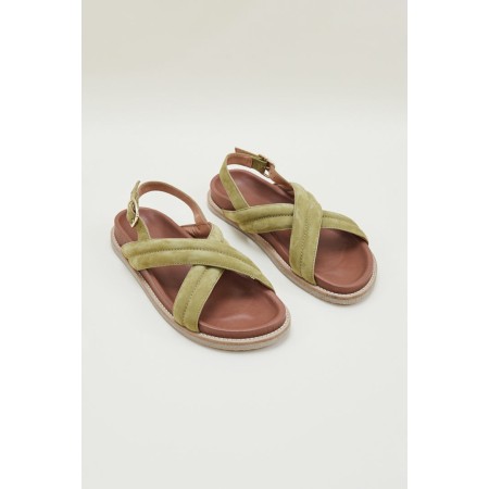 Khaki nubuck Petra sandals Economisez 