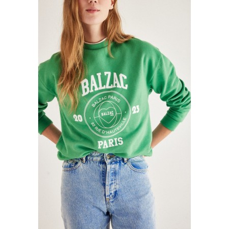 Harlow Balzac Paris 2023 green sweatshirt en ligne