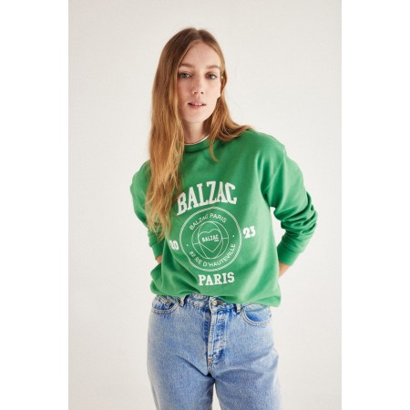 Harlow Balzac Paris 2023 green sweatshirt en ligne