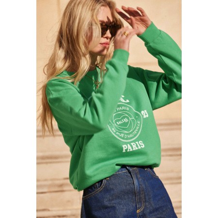 Harlow Balzac Paris 2023 green sweatshirt en ligne