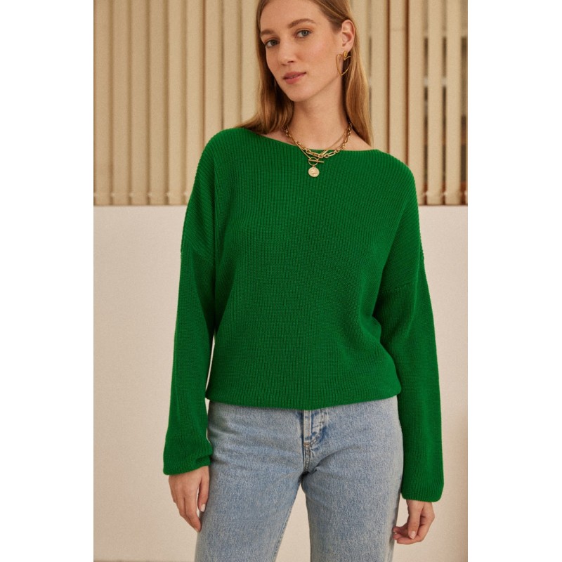 Frisson sweater green Les magasins à Paris