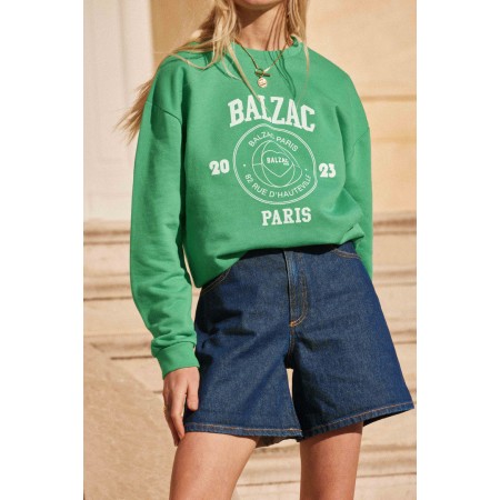 Harlow Balzac Paris 2023 green sweatshirt en ligne